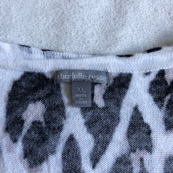 2/15$ Charlotte Russe Crop Leopard Cardigan - Picture 5 of 7